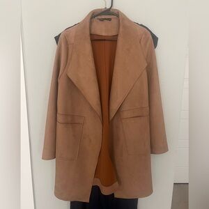 HYFVE Tan Suede Duster Coat
